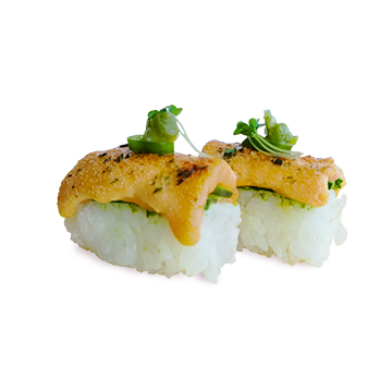 Avocado Salmon Mentai Sushi