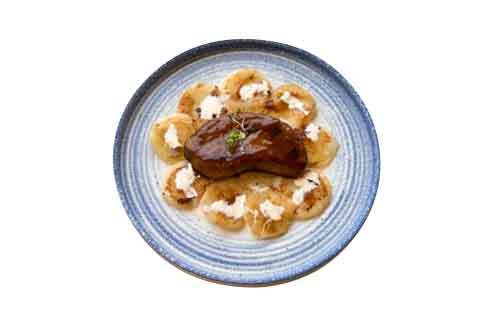 Vanilla Miso Scallop With Foie Gras